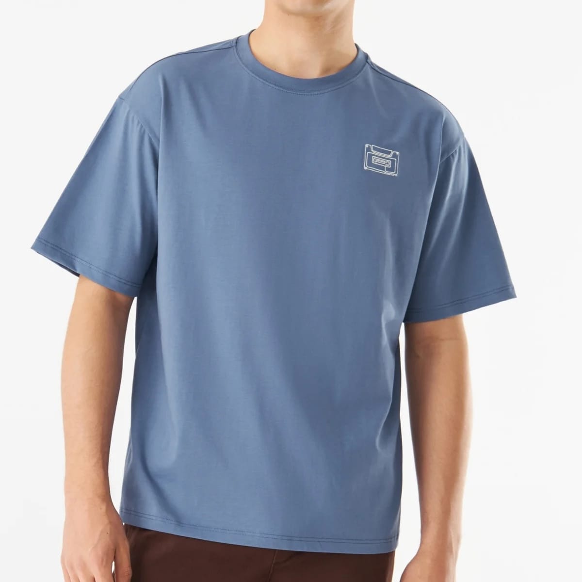 T-Shirt CLIFF (Cassette) Steel Blue